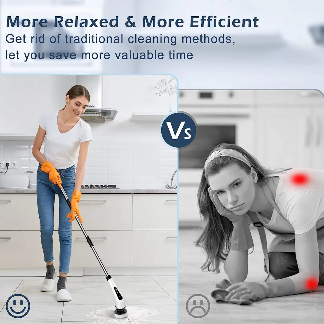Cordless Power Cleaning Brush with 7 Interchangeable Heads