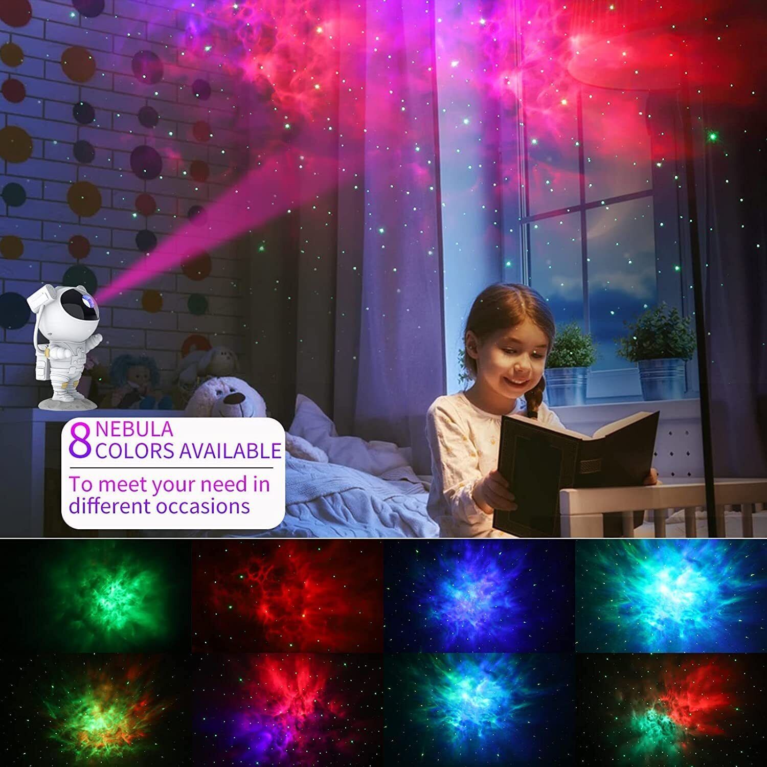 Galactic Dreamscape Projector: Night Sky Light Show