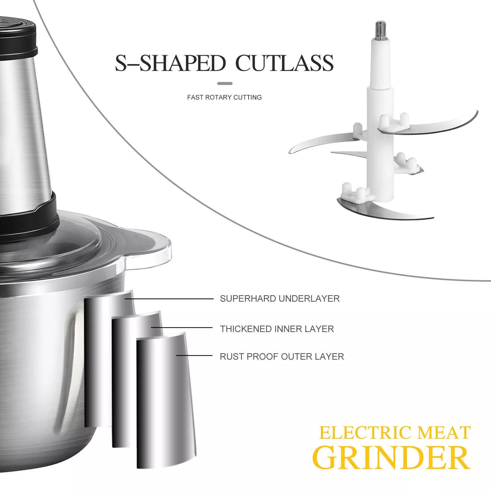 Effortless 2L Food Processor for Perfect Chopping