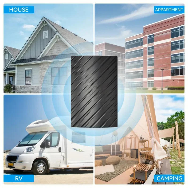 High-Range Indoor/Outdoor HDTV Antenna with 460 Mile Signal Boost