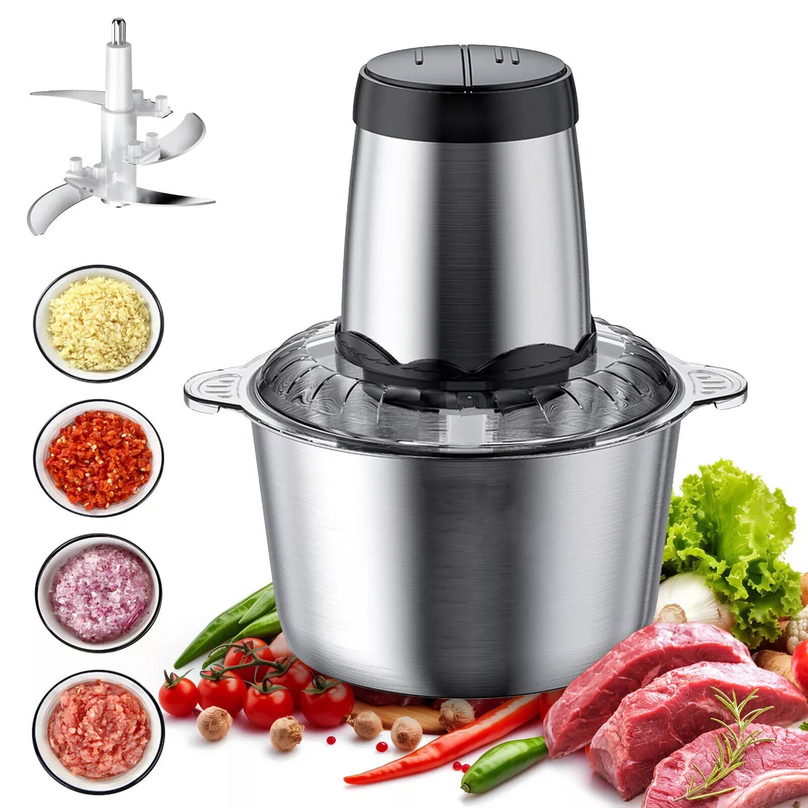 Effortless 2L Food Processor for Perfect Chopping