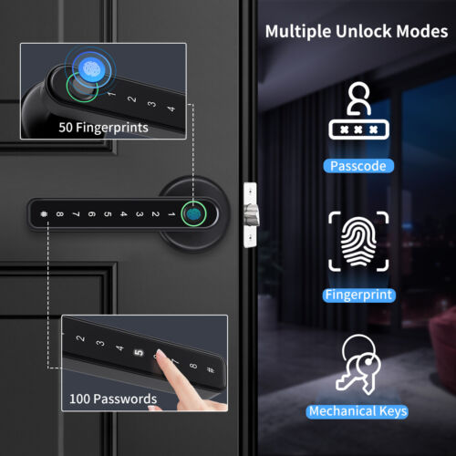 Smart Access Fingerprint Door Lock with App Control