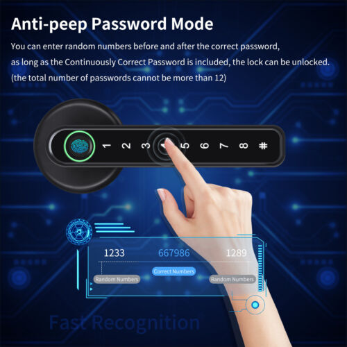 Smart Access Fingerprint Door Lock with App Control