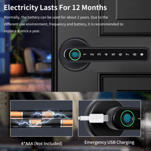 Smart Access Fingerprint Door Lock with App Control