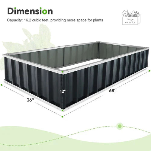 Elevated Garden Box for Flowers and Vegetables