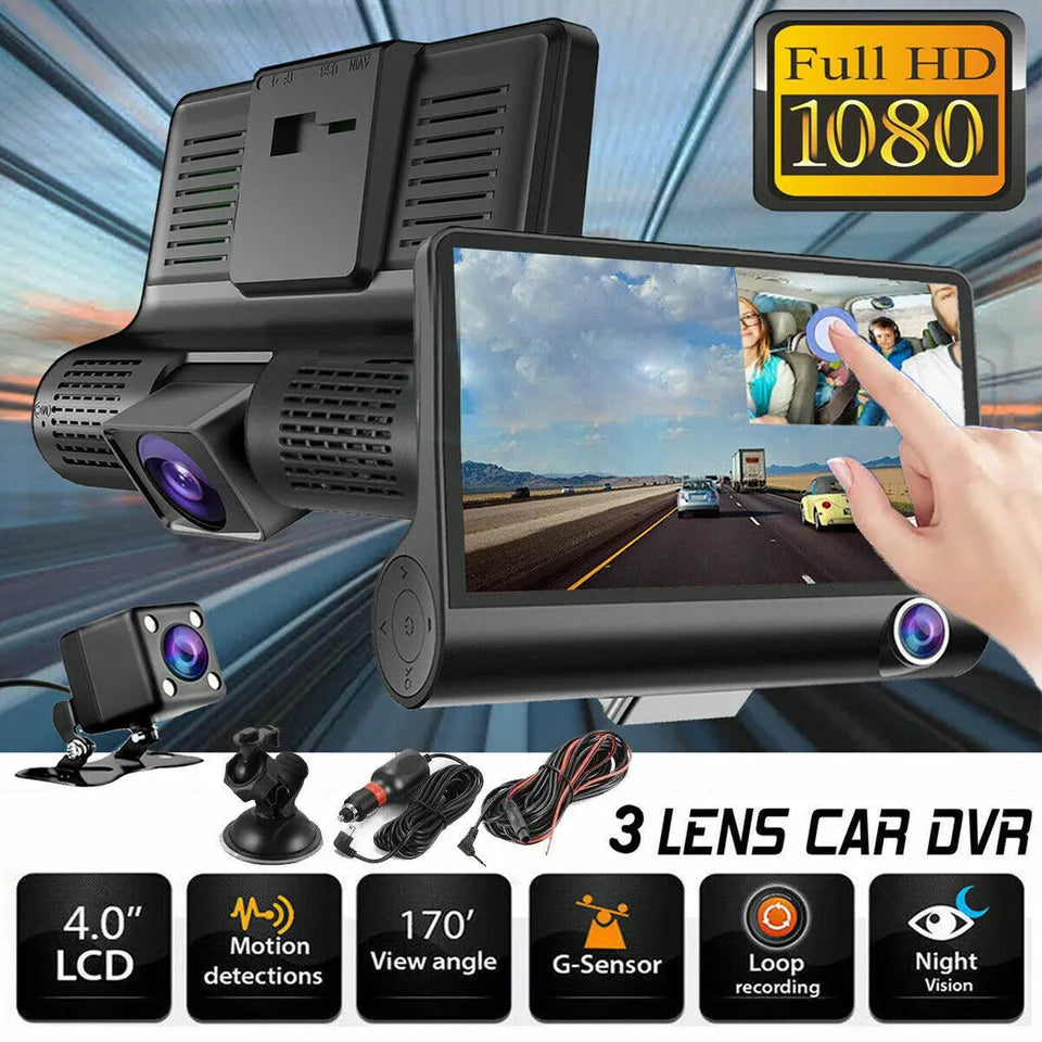 Advanced 4" HD Dual Camera Dashboard Recorder