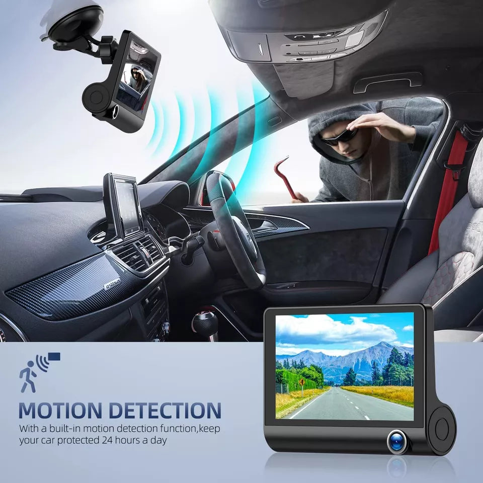 Advanced 4" HD Dual Camera Dashboard Recorder