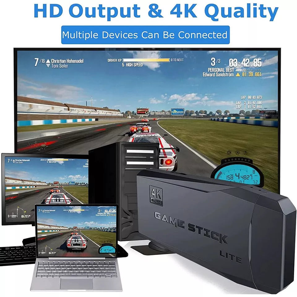 Ultimate 4K Gaming Stick with 64GB and 20,000+ Classic Games
