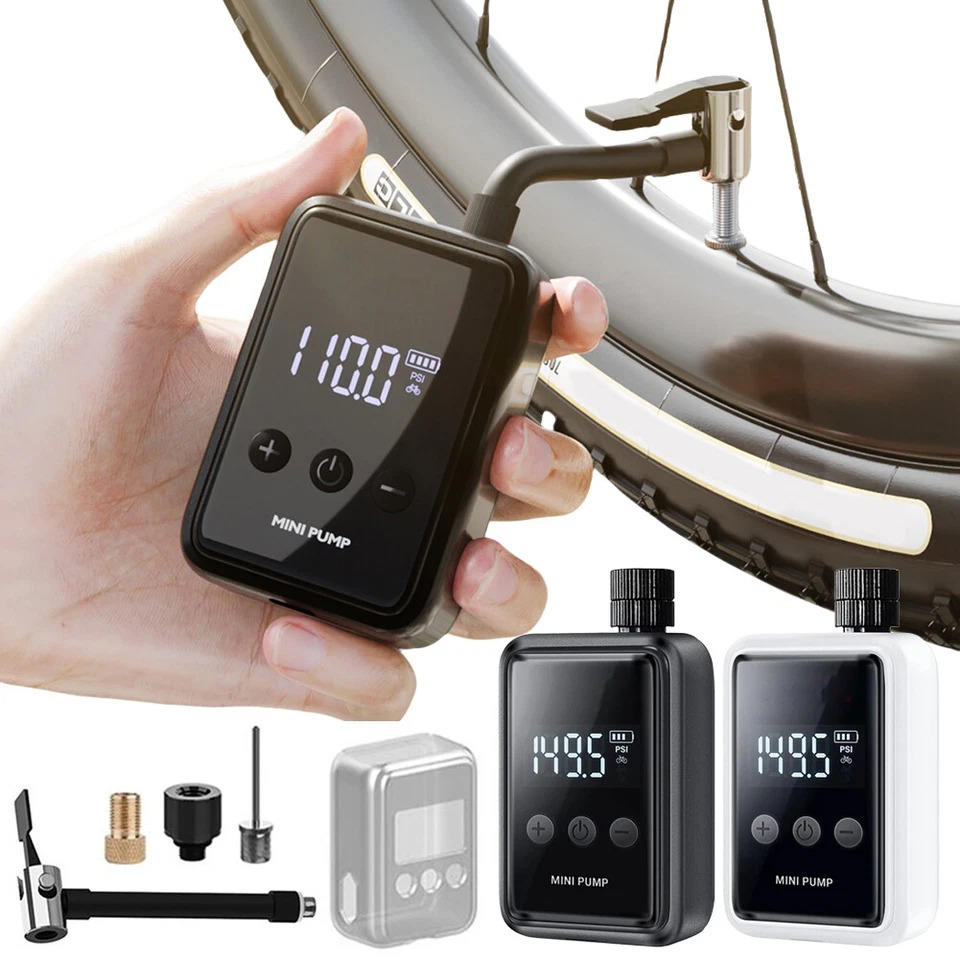 Compact Electric Bicycle Tire Inflator
