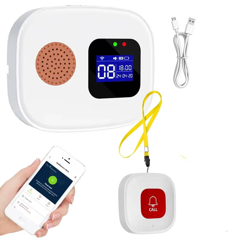 Senior Safety Alert Button – 328FT Wireless Caregiver System