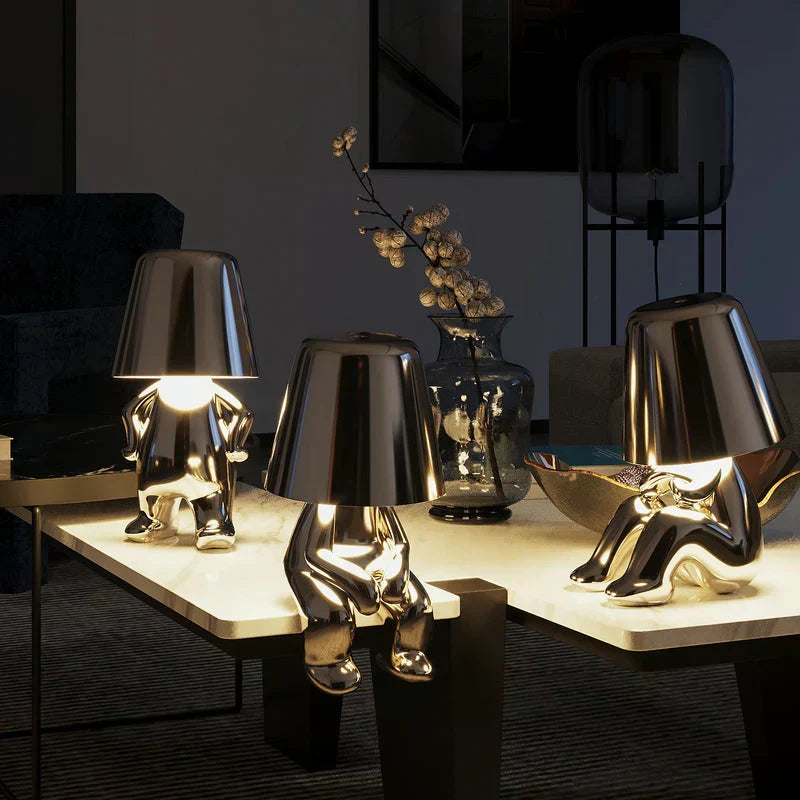 Adjustable Brightness Desk Lamp - Fun Design