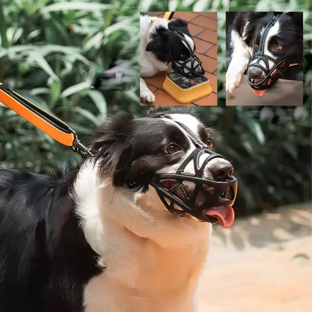 Canine Comfort Muzzle – Adjustable Mesh Design for Easy Breathing