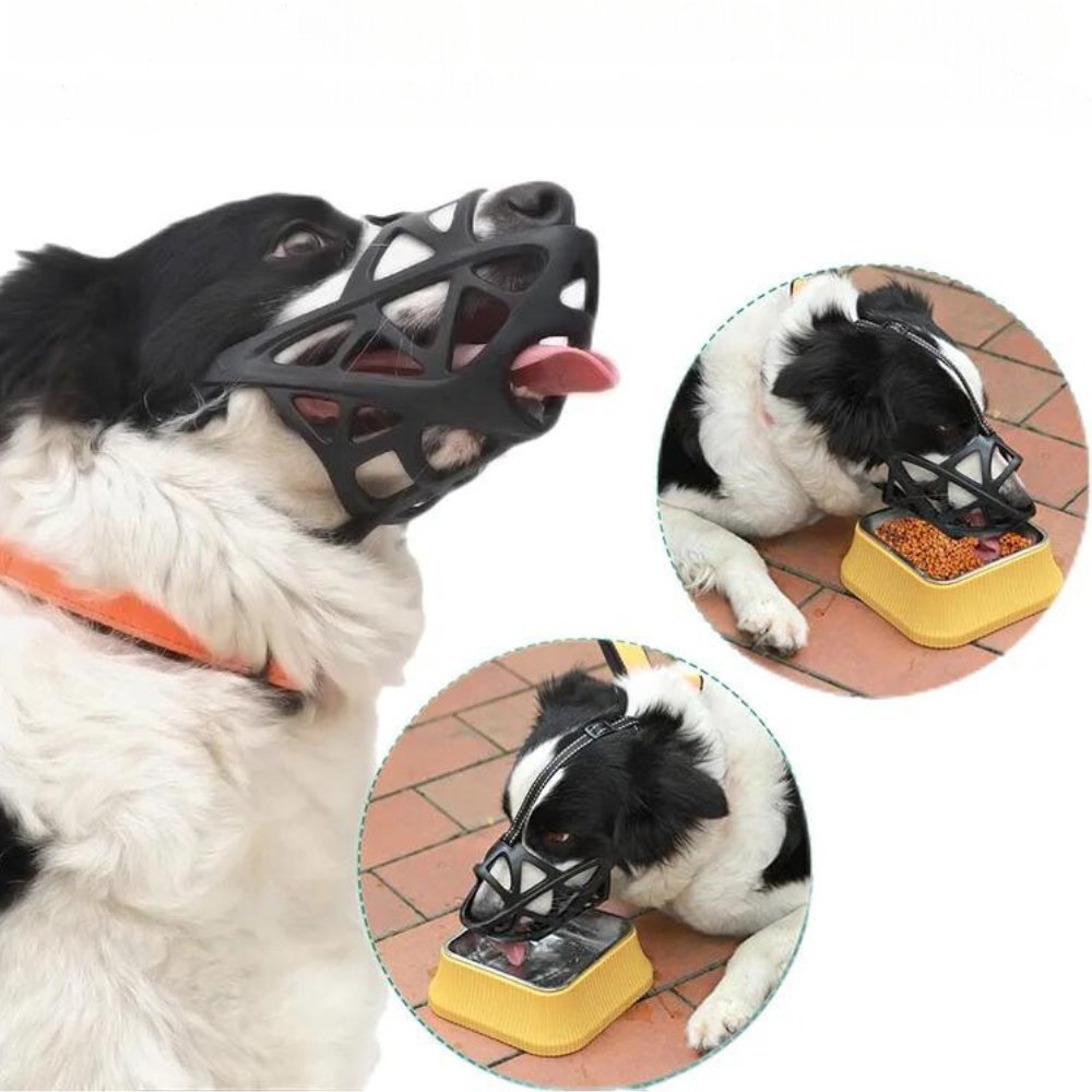 Canine Comfort Muzzle – Adjustable Mesh Design for Easy Breathing