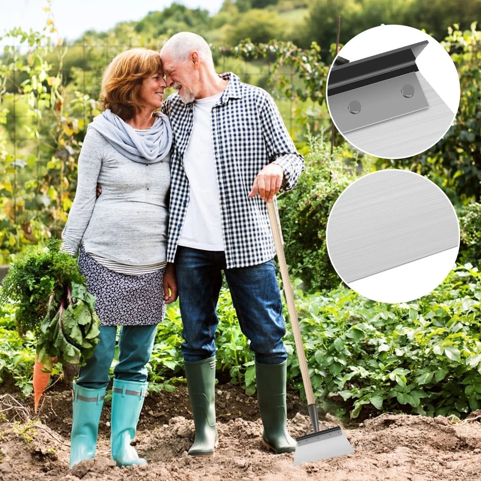 Versatile Cleaning Scoop with Built-in Scraper Tool