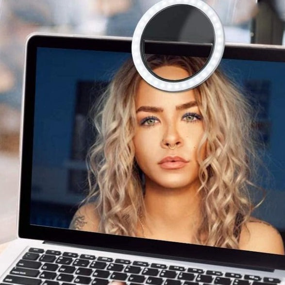 Compact Selfie Ring Light for Enhanced Photography