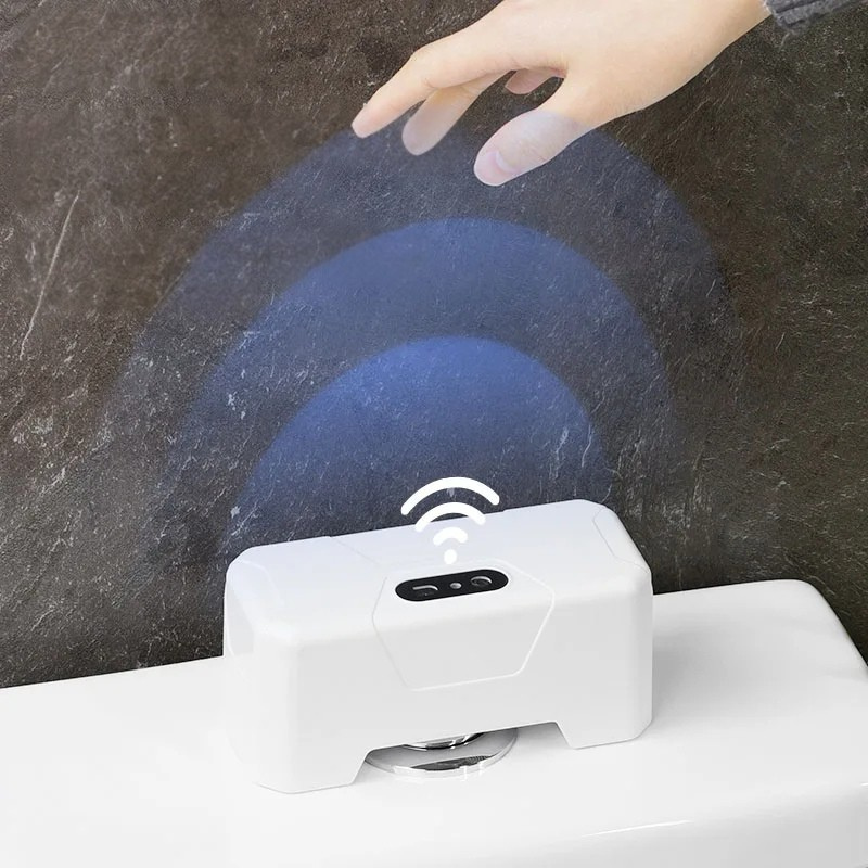 Hands-Free Infrared Toilet Flushing System