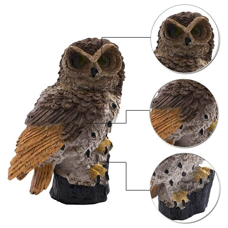 Solar Garden Light with Owl Design