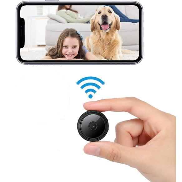Sleek Wireless Magnetic Surveillance Camera with Live Streaming
