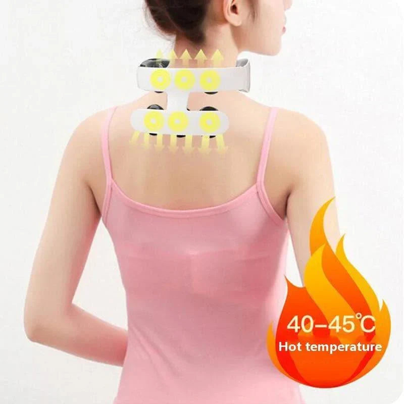 Ergonomic Neck Relaxer with Customizable Pulse Therapy