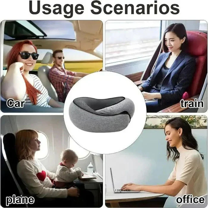 ComfortWave Travel Neck Pillow - Portable, Ergonomic Support