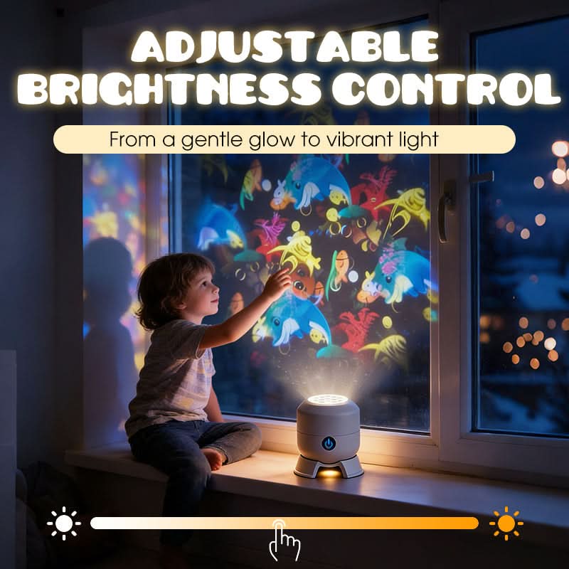 AuraSphere – Enchanting Rotating LED Projector for Your Space