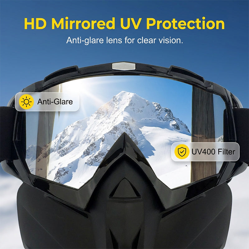 Versatile Safety Face Shield with Removable Goggles