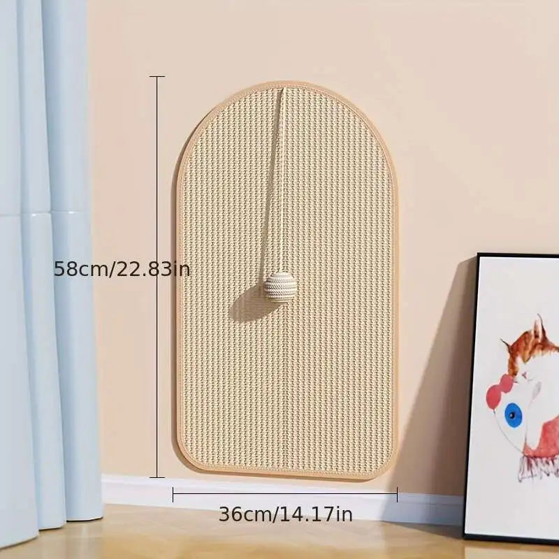 Multi-Functional Wall-Mounted Cat Scratch Station