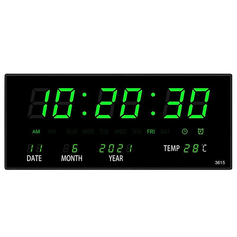 Mirror Finish LED Wall Clock – Modern Timepiece