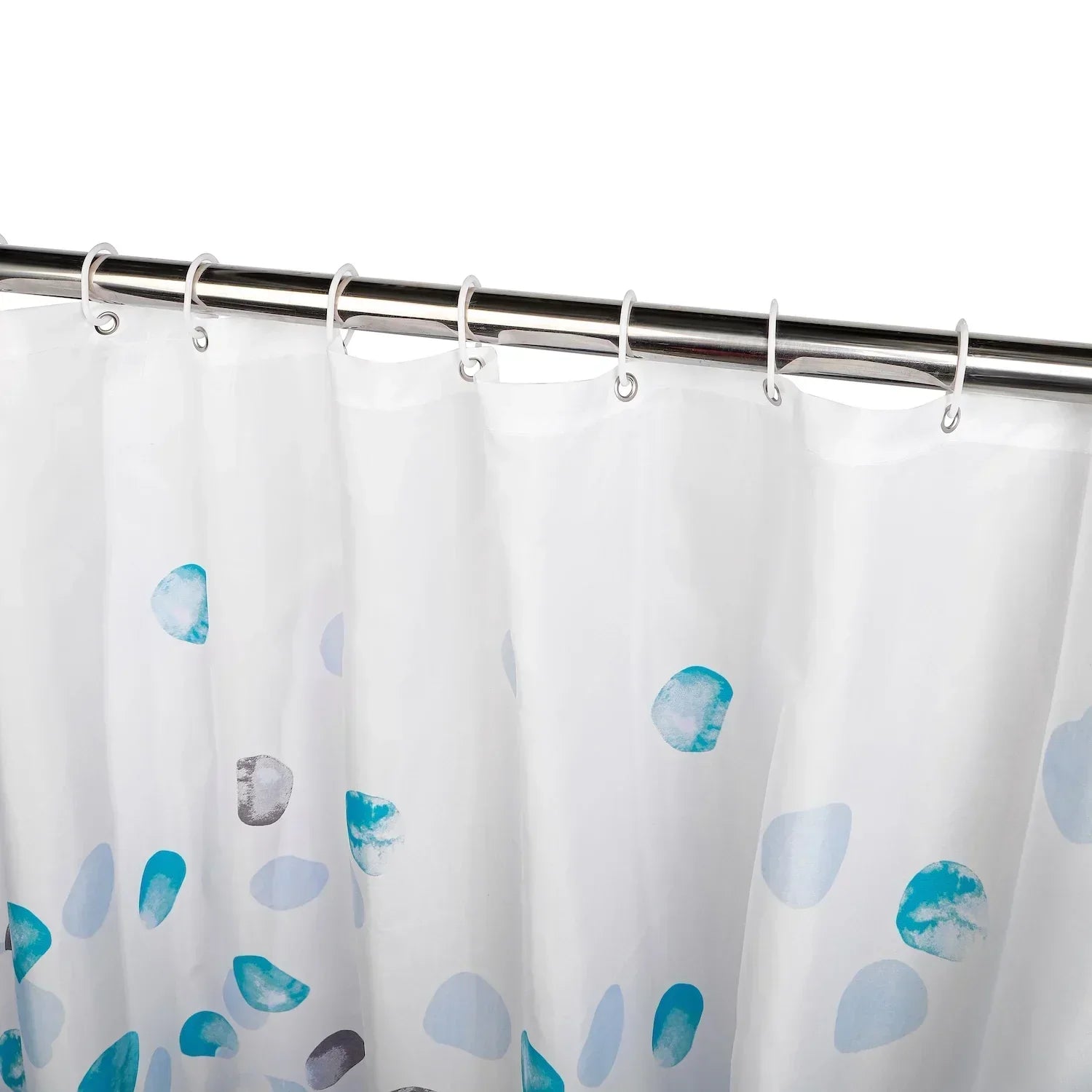 Waterproof Shower Curtain with Plastic Hooks - Splash Design