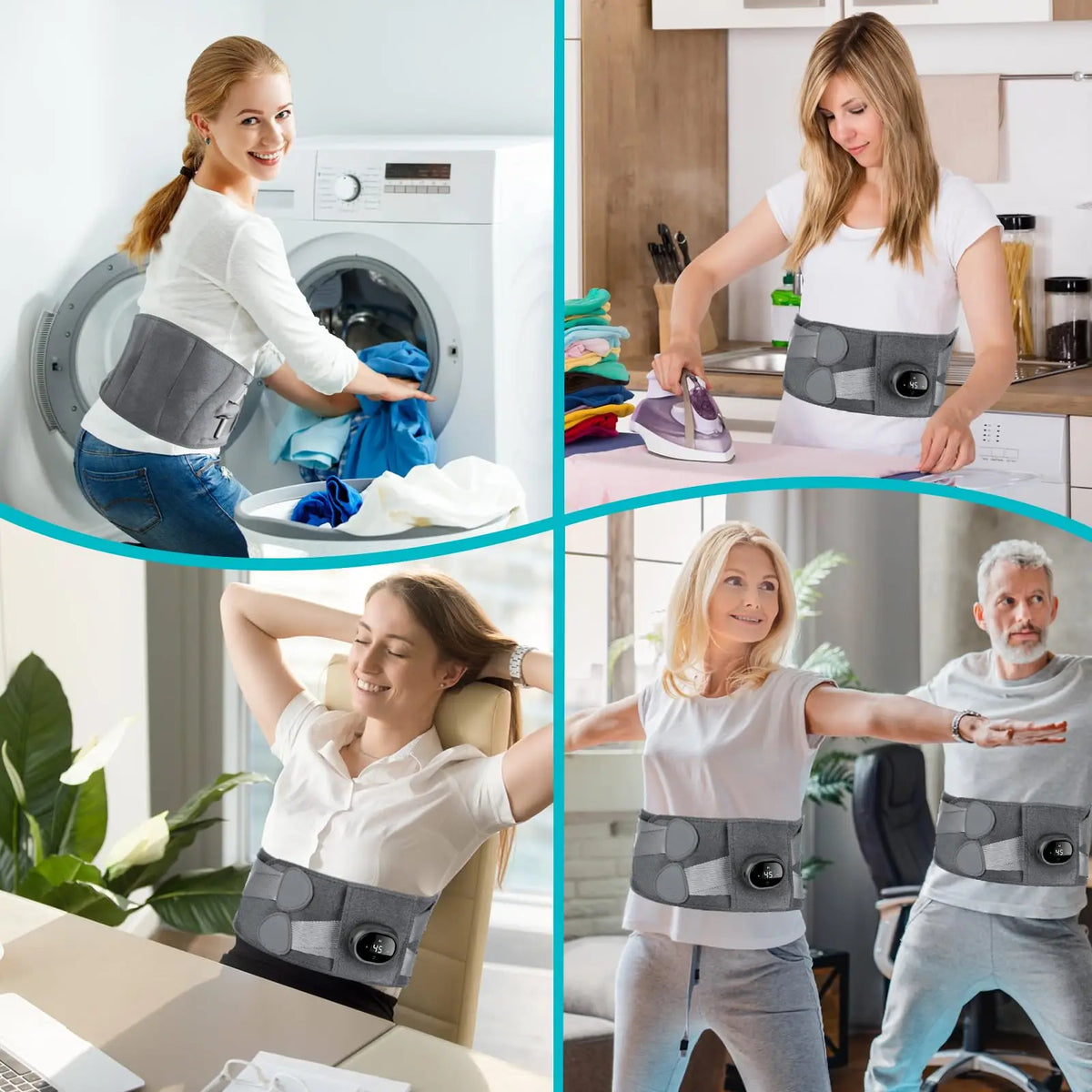 Thermal Relief and Massage Belt for Lower Back Comfort