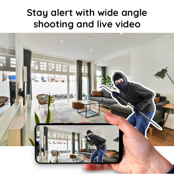 Compact HD Security Camera with Night Vision & WiFi