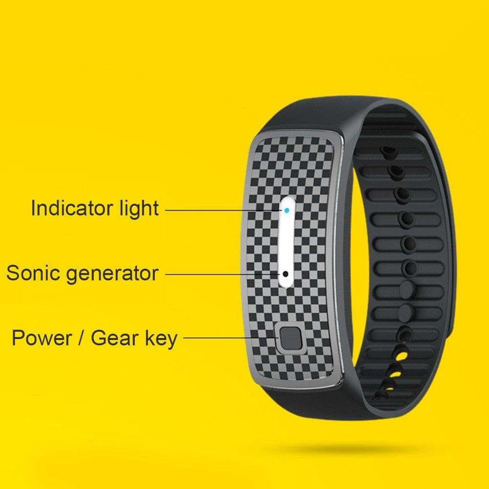 Eco-Friendly Mosquito Defense Bracelet - Rechargeable Design