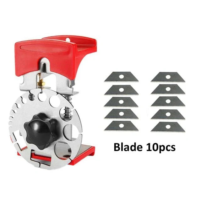 Versatile Wire Stripper Tool with 10 Replacement Blades