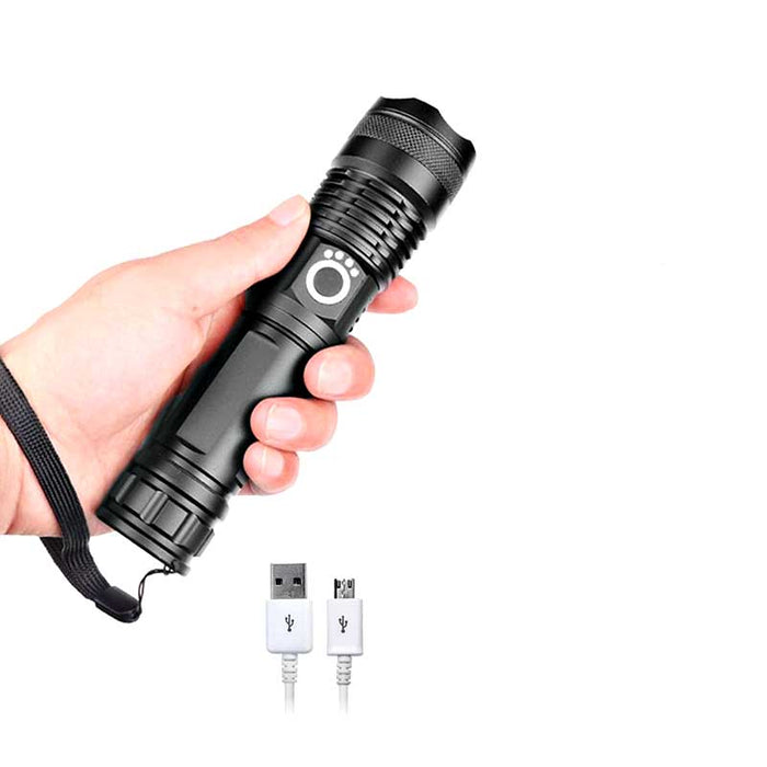 UltraBright USB Rechargeable Tactical Flashlight
