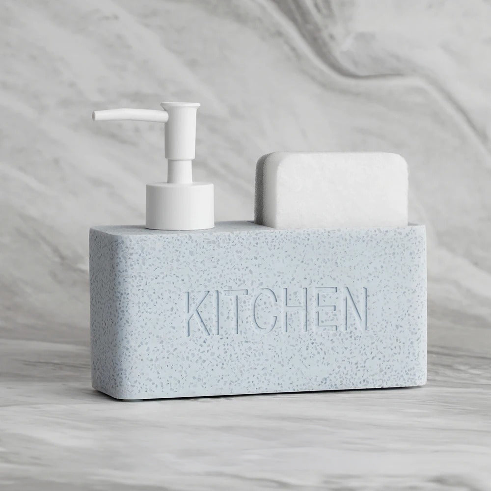Elegant Resin Soap Dispenser with Textured Finish