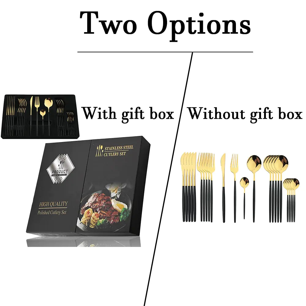 Stainless Steel Cutlery Set of 24 Pieces