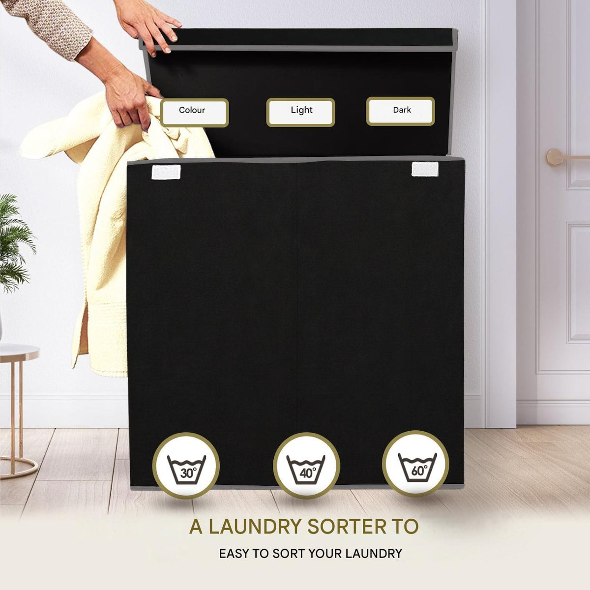 Washing Machine with Lid – 3 Compartments