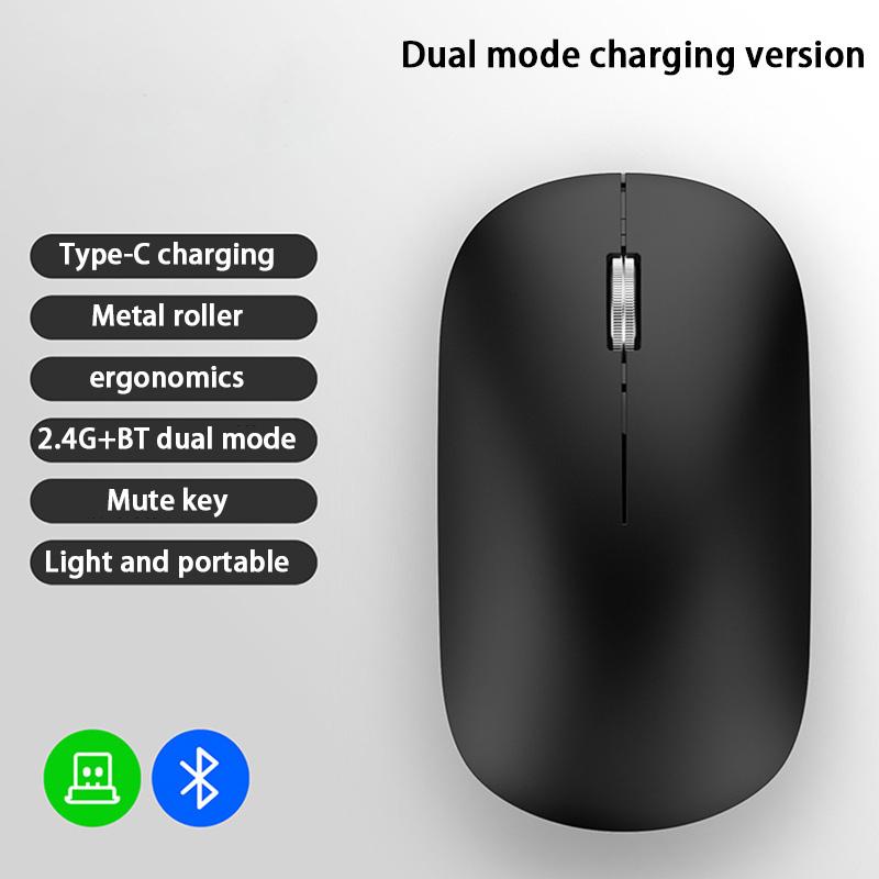 Sleek Bluetooth Dual-Mode Wireless Mouse