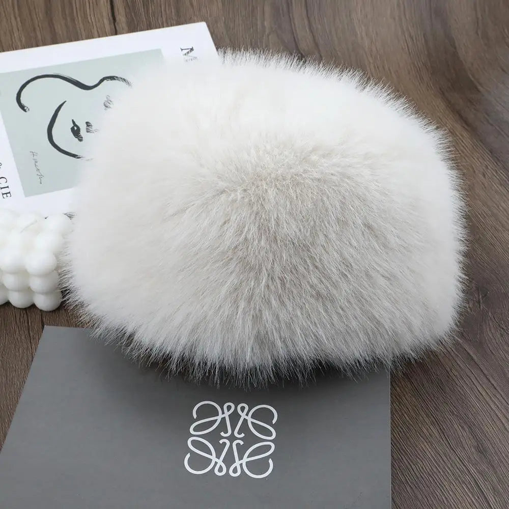 Chic Plush Winter Cap for Ultimate Warmth