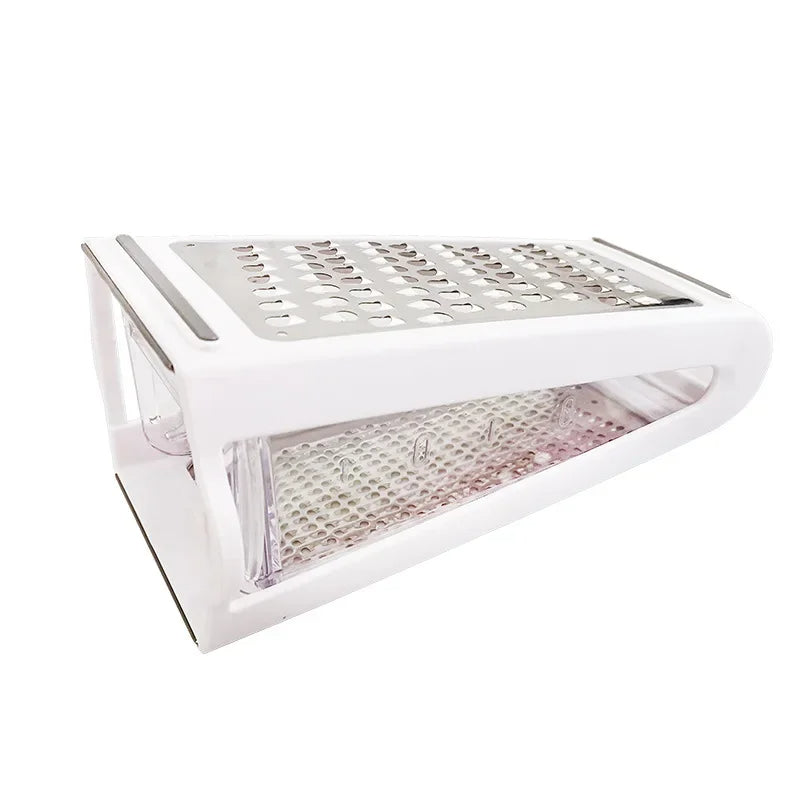 Dual-Sided Kitchen Grater with Collection Tray