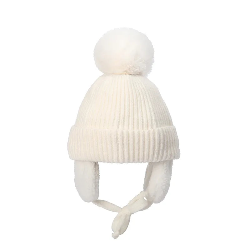 Cozy Knit Winter Hat for Kids with Earflaps
