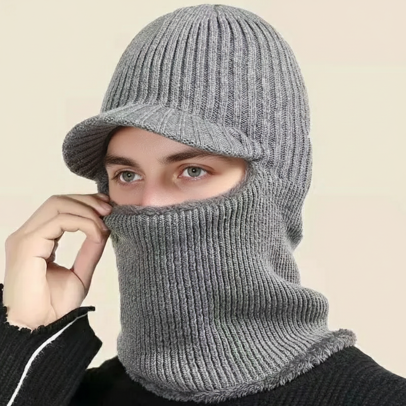 All-Weather Protective Beanie with Visor for Ultimate Comfort