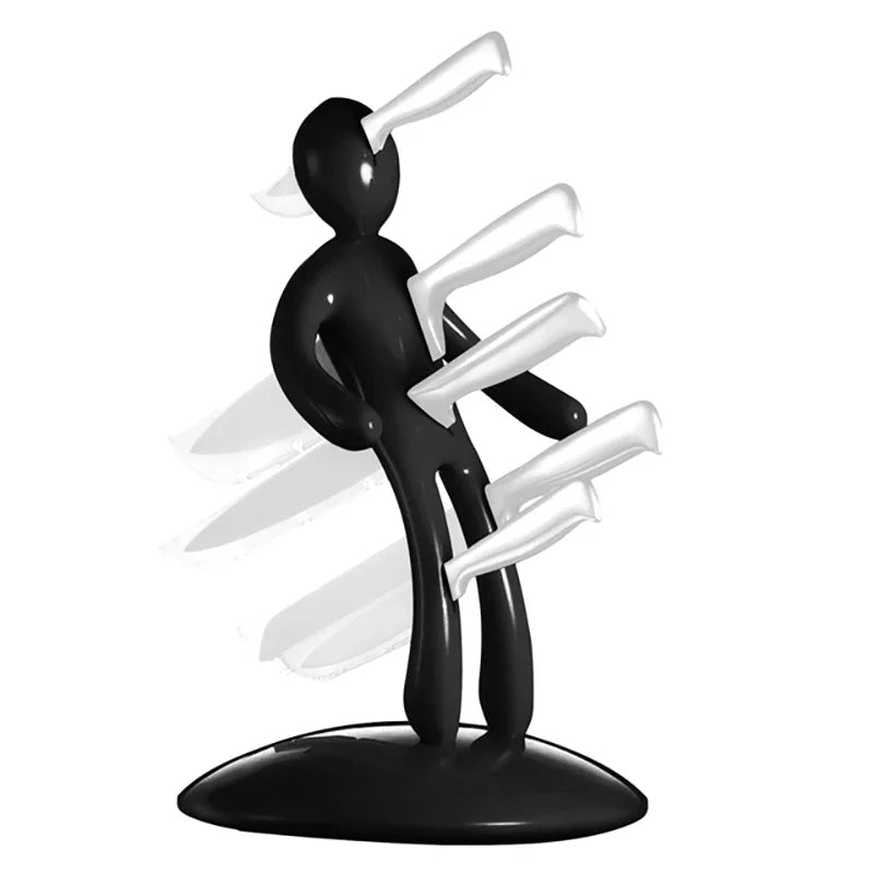 Artistic Human-Shaped Knife Organizer for Your Kitchen