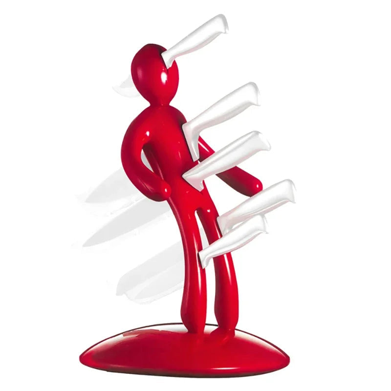 Artistic Human-Shaped Knife Organizer for Your Kitchen