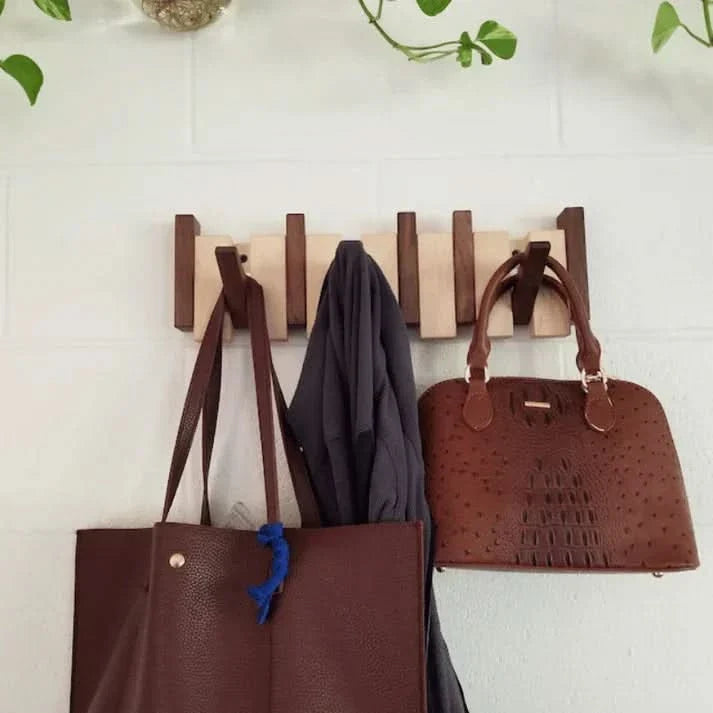 Harmony Rack – Artistic Wooden Coat Hanger for Walls