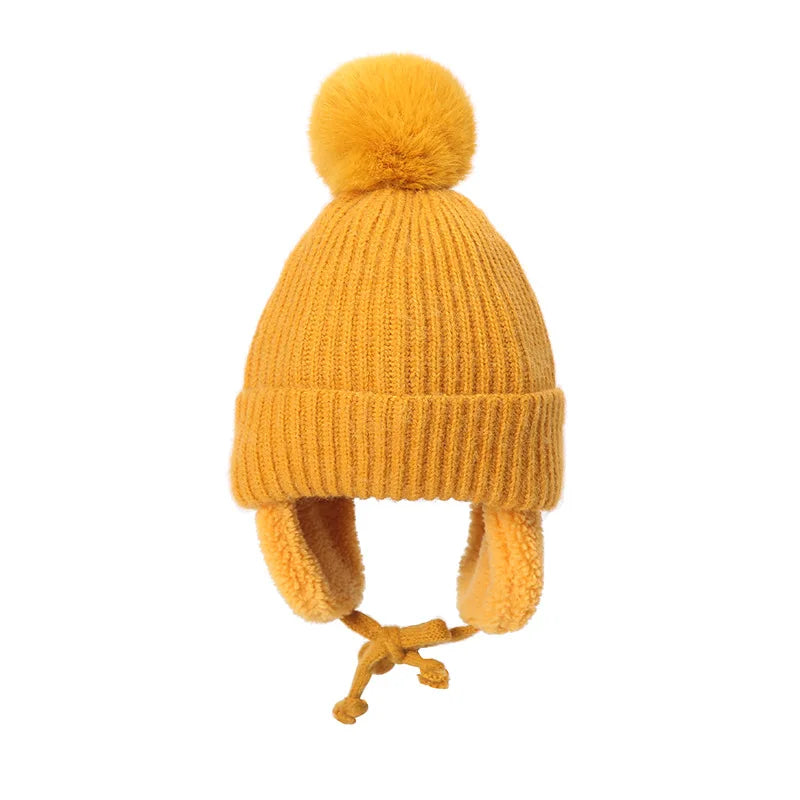 Cozy Knit Winter Hat for Kids with Earflaps